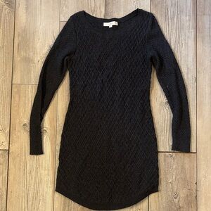 LOFT Cable Knit Sweater Dress Womens Small